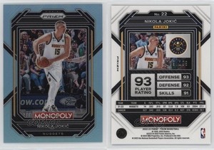 2022-23 Panini Prizm Monopoly Light Blue Prizm /199 Nikola Jokic #22