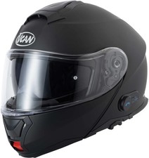 Vcan H272 Flip Up Blinc Bluetooth Motorcycle Motorbike Helmet - Matt Black