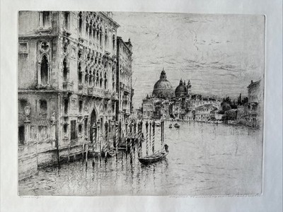 Paul Geissler Venedig etching signed 13.5”x10” Plate Unframed | eBay