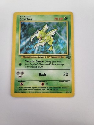 Pokemon Karte - Sichlor - Scyther 10/64 Jungle - Holo - englisch