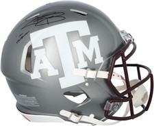 Johnny Manziel Texas A&M Aggies Signed Riddell Flash Authentic Helmet w/Insc