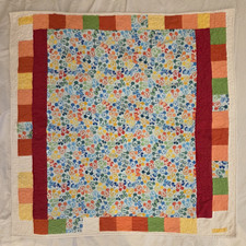 Handmade MICKEY MOUSE Patchwork animals Quilt Toddler Blanket 42.5"