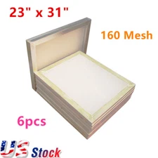 6pcs 23" x 31" Aluminum Silk Screen Frame with 160 Mesh White Wholesale US Stock