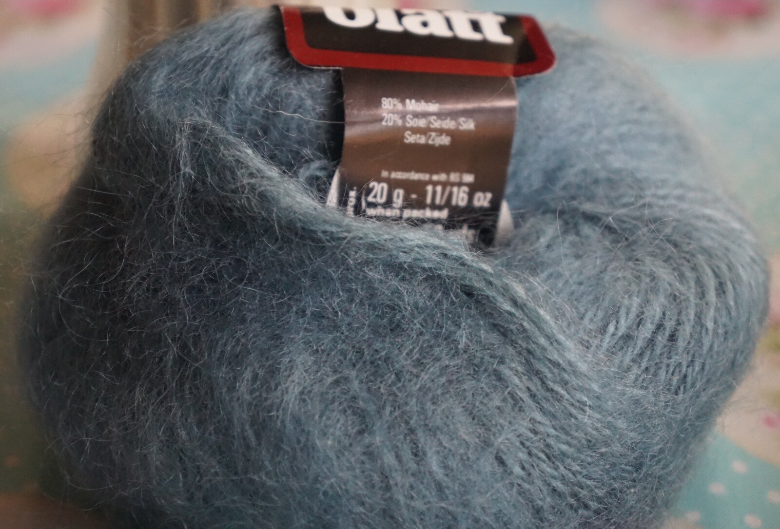 10 PELOTES 100 % angora ANNY BLATT - col. vert EUR 62,00 - FR