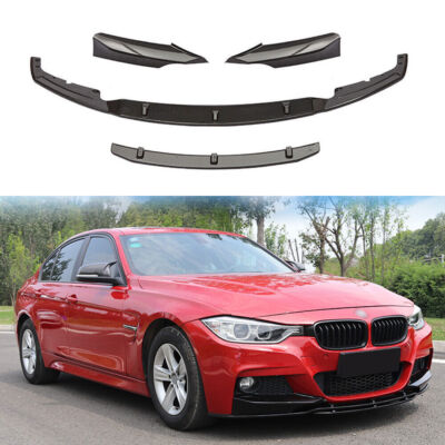 3D Front Lip Lower Diffuser for BMW 3 Series F30 F35 2013-2019 to M Look Carbon