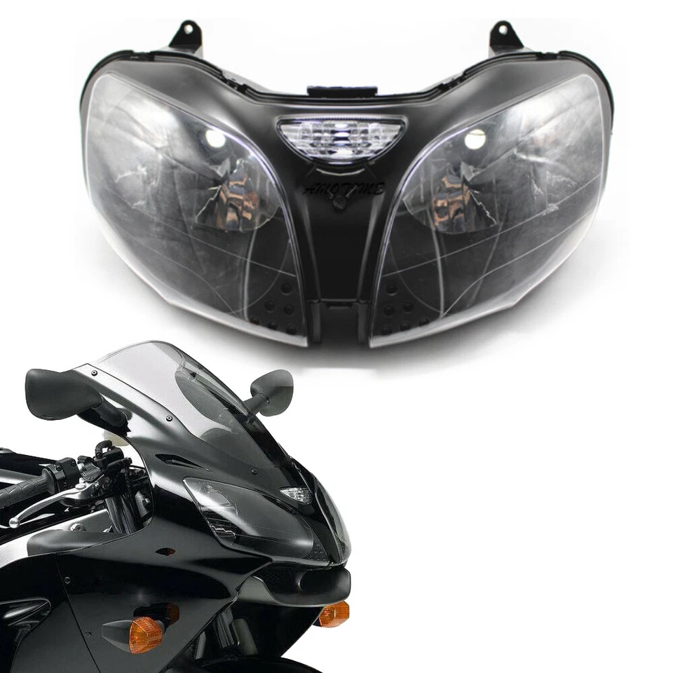 Front Headlight Headlamp Assembly For Kawasaki Ninja ZX6R 2000 2001 2002 ZX-6R Foto 2 de 4