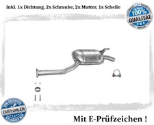 Mittelschalld&auml;mpfer f&uuml;r Mercedes 190E 1.8 2.0 2.3 Auspuff Mitteltopf Schelle
