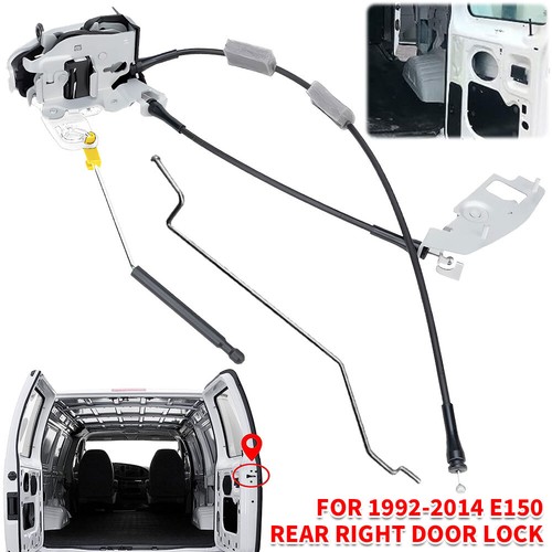 Right Side 60% Hinged Door Latch Assembly – Fits Ford E150 E250 E350 Van 1992-2014