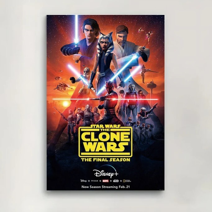Star Wars The Clone Wars Movie Poster Room Decor Wall Art Print for Fans and Collectors