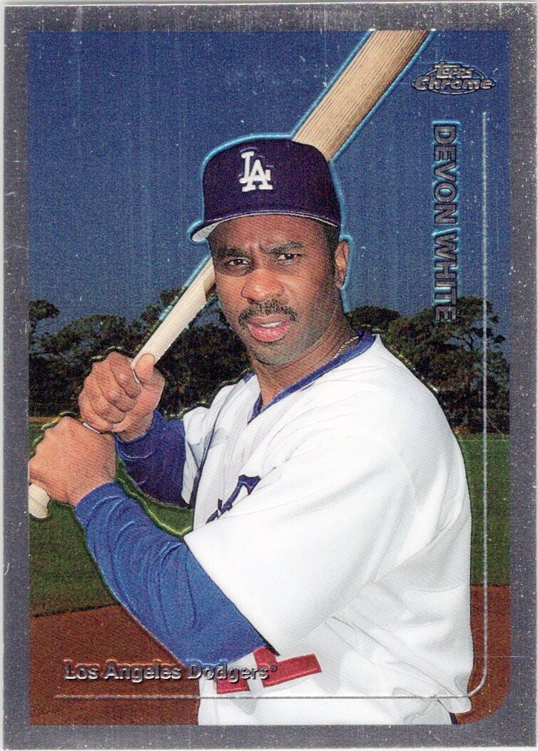 1999 Topps Chrome #276 Devon White Los Angeles Dodgers