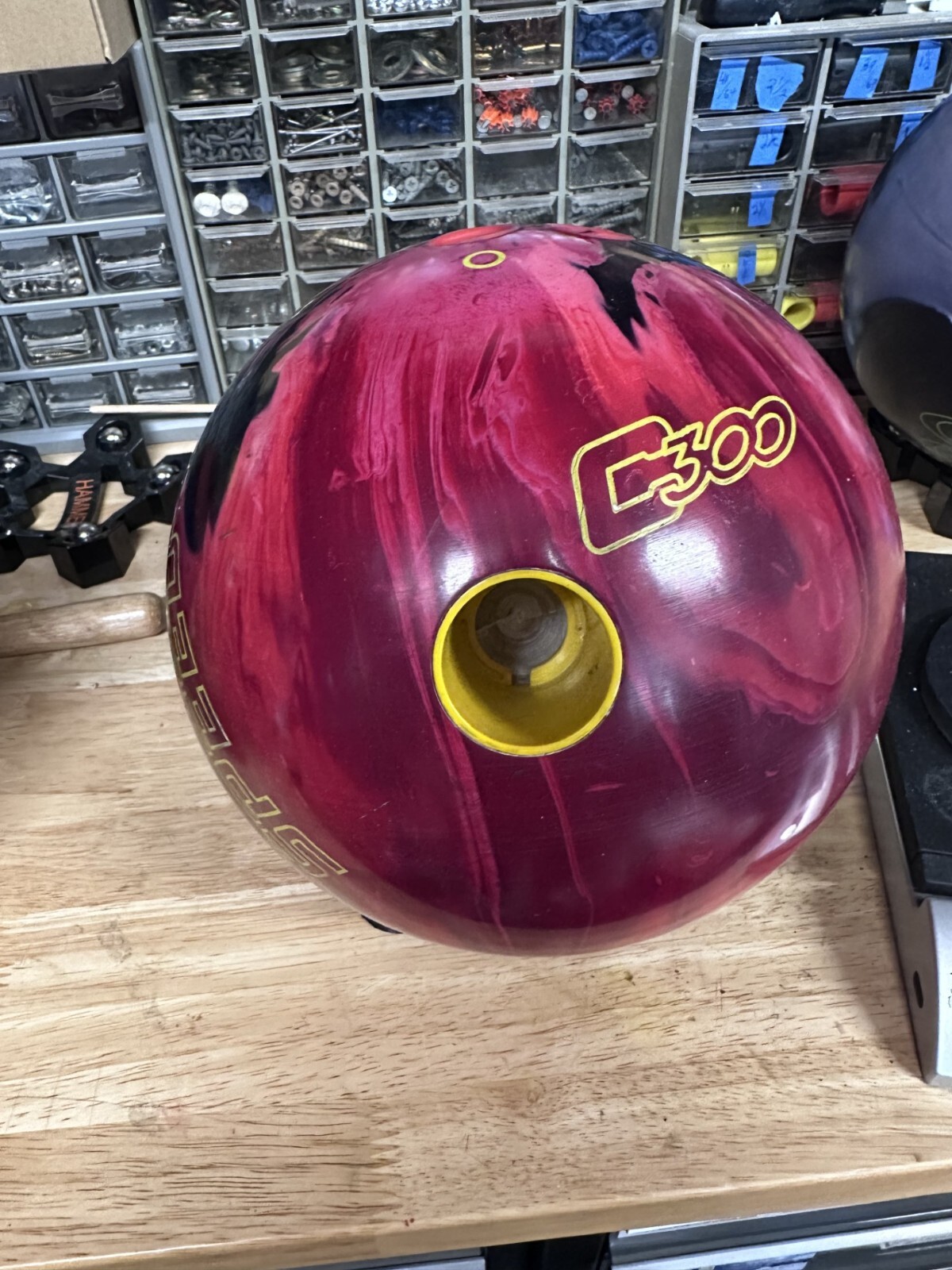 USED - Bowling Ball - 15lb Columbia300 "SPEED" DRILLED WEIGHT 14lb 11oz thumbnail 7