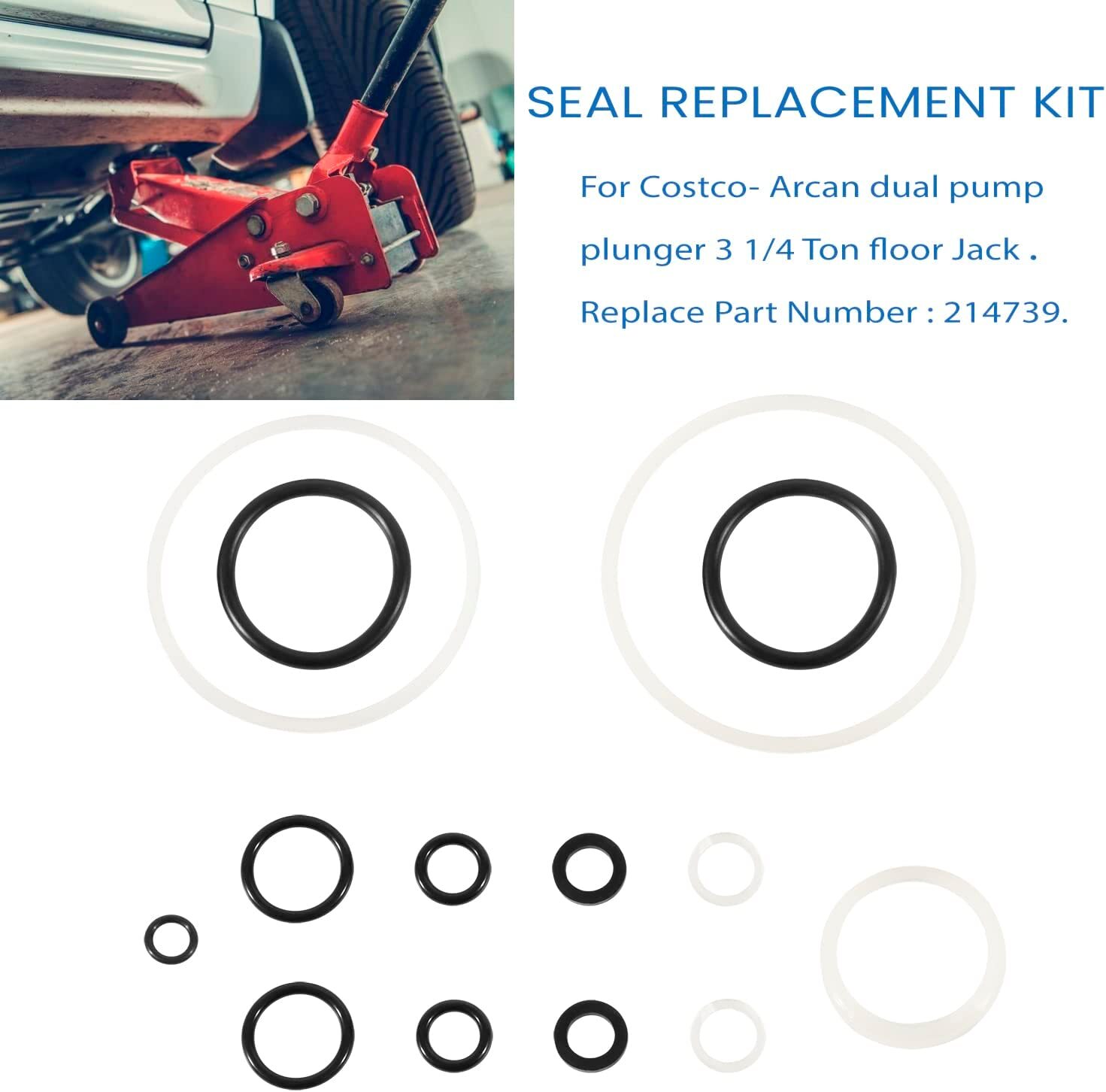 Floor Jack Seal Repair kit for Costco Arcan dual pump plunger 3 1/4 Ton Jack eBay