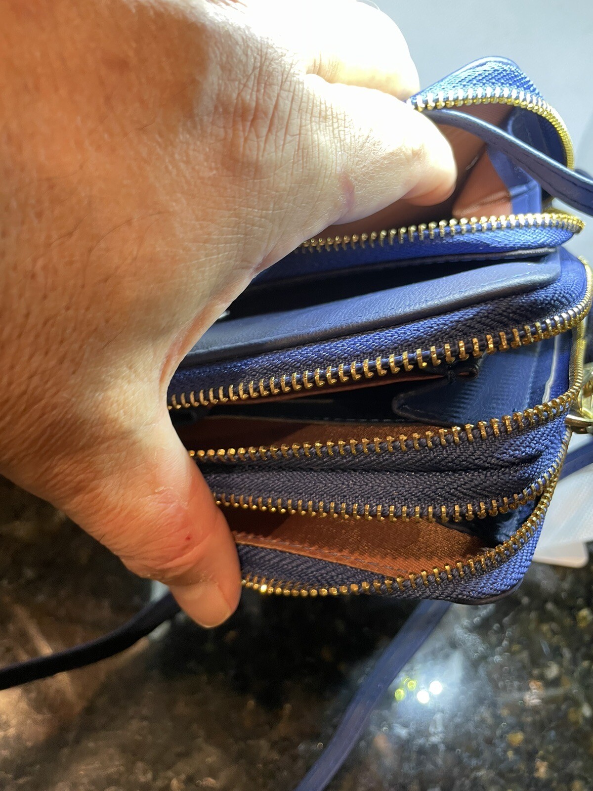 Carryluxy brand Blue Crossbody Bag / Wallet