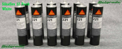 Sikaflex-221 Adhesive and Sealant 10.1 fl. oz Cartridge White (12pk)
