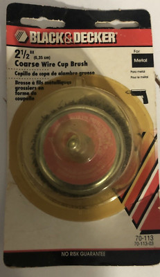 Black & Decker 70-113, 2 1/2'' Coarse Wheel Wire Brush for Metal