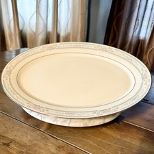 VINTAGE Cosmopolitan Lenox CHARLESTON Oval Serving Platter 16” Fine Bone China