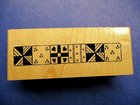 sale stamp DECORATIVE BORDER RUBBER STAMP WOOD MOUNTED
