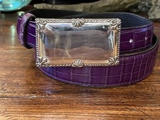 Pawn James Reid Style Sterling Silver Belt Buckle 30-32  -1.25  Nu  Belt  