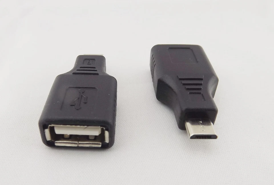 1pcs F/M USB 2.0 A Female To Micro USB B 5 Pin Male Plug OTG Adapter Converter - Image 3 of 4