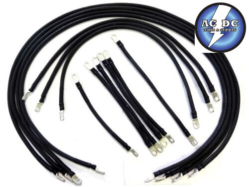 # 2 Awg HD Golf Cart Battery Cable 13 pc Black TXT E-Z-GO Set U.S.A MADE