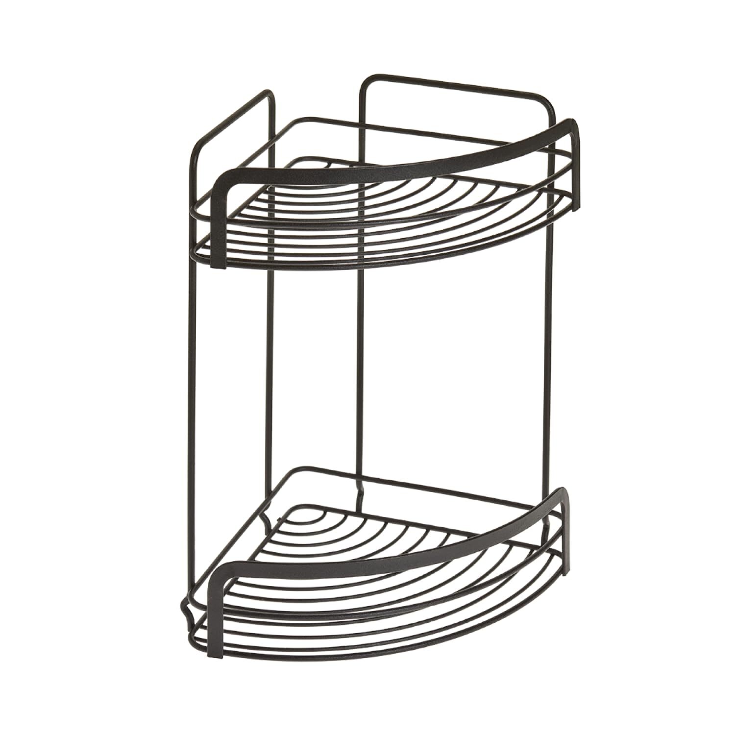 METALTEX ITALIA S.P.A. Corner basket 2 Tiers, Black, 20x20x30