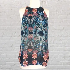 ZIMMERMAN Racer Back Tank Top, Sleeveless Summer Blouse Size 0 - Multicoloured