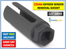 22mm 1/2" DRIVE LAMBDA OXYGEN SENSOR REMOVAL SOCKET TOOL + HOLE WINDOW WIRE 15-5