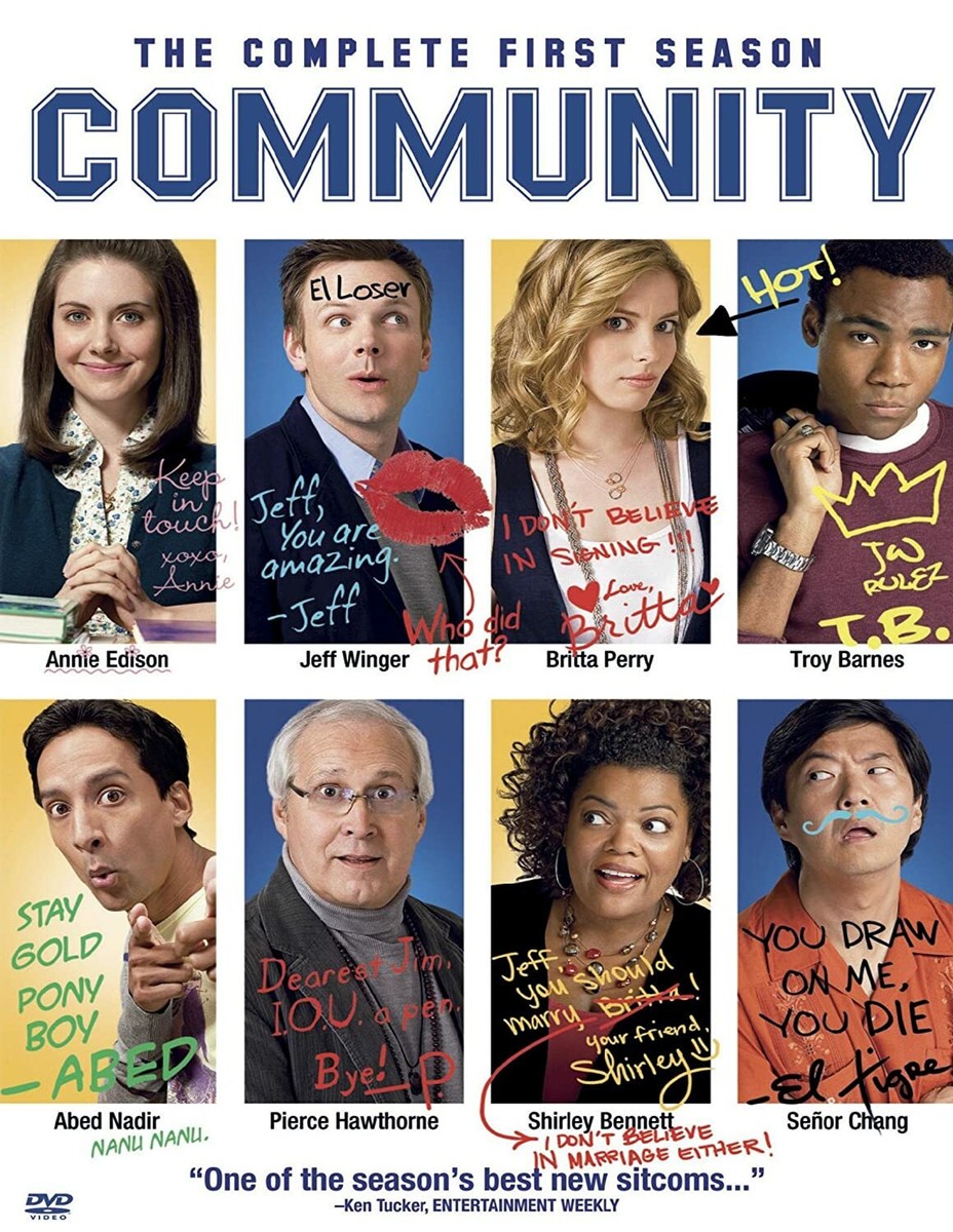 Community The Complete First Season Series TV Show DVD NEW Chevy