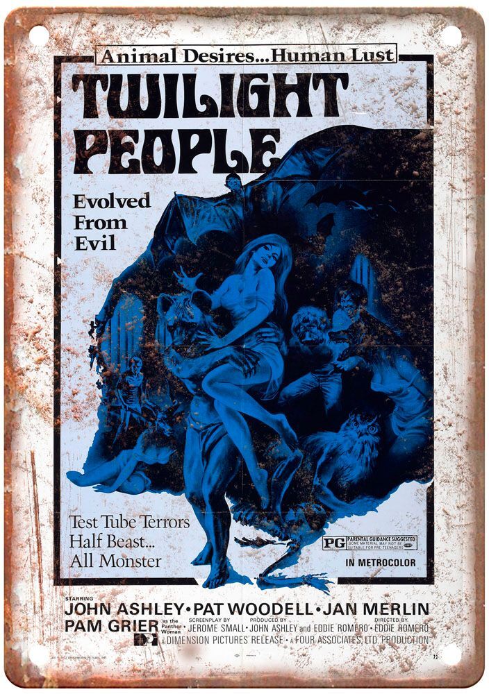 Twilight People Vintage Movie Poster Old Retro Look Metal Sign MP4724
