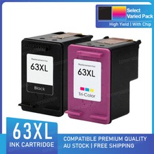 Multi Pack Ink Cartridges for HP 63XL Deskjet 2130 2131 3630 3632 Envy 4520 4523