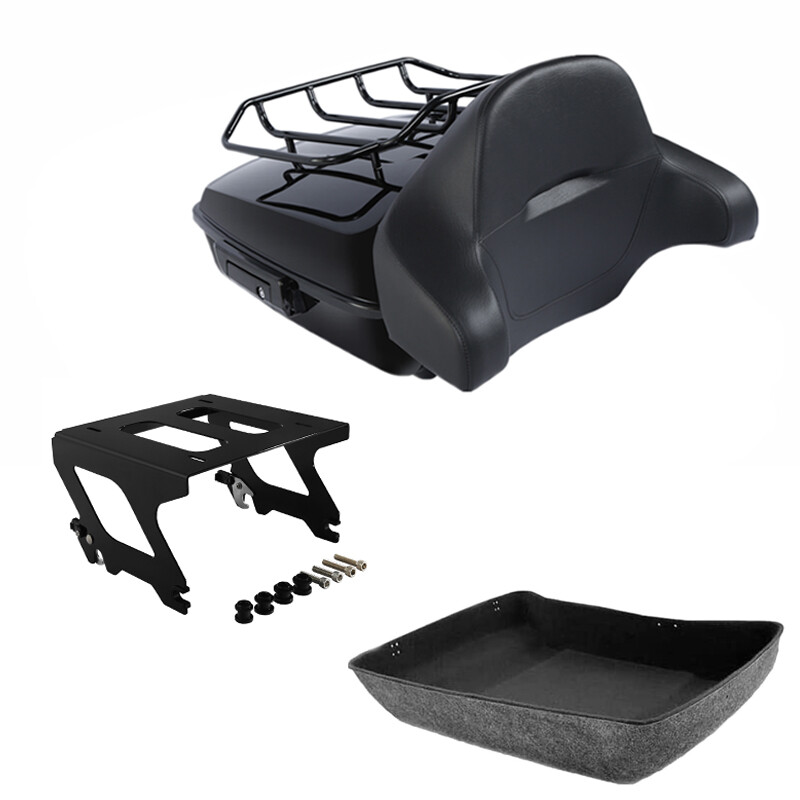 Chopped Trunk Backrest Solo Mount Rack Fit For Harley Low Rider S ST 2020-2025