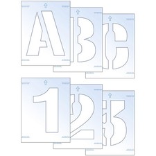 Scan 9403 Zestaw szablonów liter i cyfr 25mm