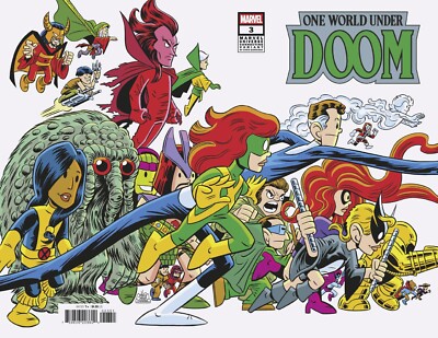 ONE WORLD UNDER DOOM #3 CHRIS GIARRUSSO MARVEL UNIVERSE CONNECTING WRAP VARIANT