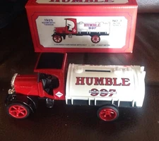 Humble Motor Oil 1925 Kenworth Tanker Locking Coin Bank