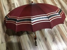 ANTIQUE-"RARE" PARASOL UMBRELLA CANE POLE LUCITE HANDLE METAL STRETCH WRISTSTRAP