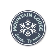 Mountain Lodge Custom Ski Resort Sign, Ski Lodge Novelty Aluminum Sign