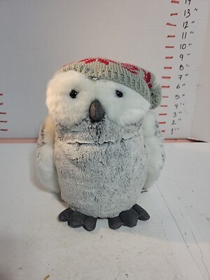Gund Fair Isle Artic Twinkles Snow Owl Plush Stuffed Animal 4053909 Gray 10''