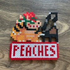 The Super Mario Bros. Movie Bowser Peaches Perler Bead Sprite