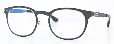 IC! BERLIN Brille Ivan B. Boulder Blue Matt Grau Panto Leicht Flexibel Germany M