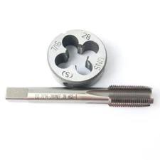 US Stock HSS 7/16-28 UNEF Tap & 7/16-28 UNEF Die Right Hand M917