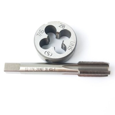 US Stock HSS 7/16-28 UNEF Tap & 7/16-28 UNEF Die Right Hand M917