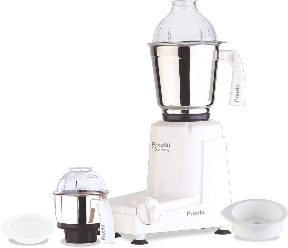 Preethi Eco Plus Mixer Grinder White 110V for USA and Canada