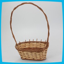 Deko Picknick Shopping Ostern Aufbewahrung braun stark Weidenkorb mit Henkel