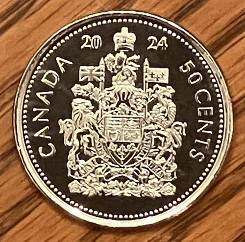 2024 Canada 50 Cents — photo from the most recent tracked eBay sale