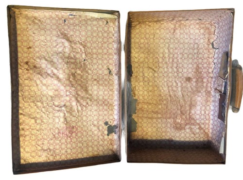 Valigia piccola da viaggio 38,5x26x11,5 Vintage Retrò Made in Italy anni '50/'60 - Foto 6 di 6