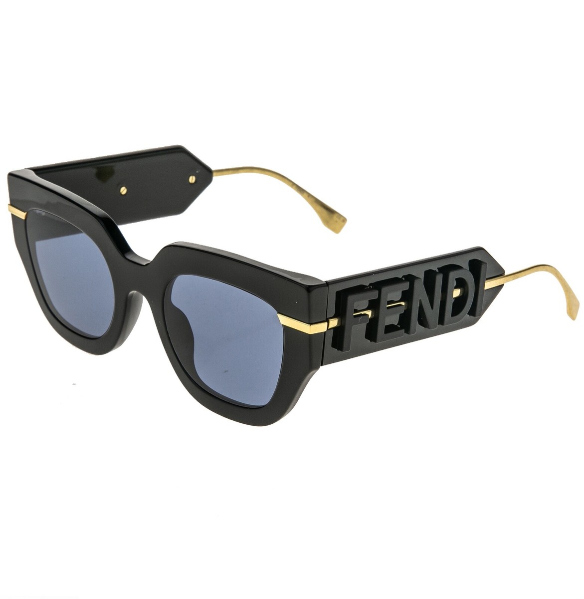 FENDI FENDIGRAPHY HOBO Logo 40097 Black Gold Fashion Chunky FENDI FENDIGRAPHY HOBO Logo 40097 Black Gold Fashion Chunky