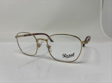 Persol 2476-V 515 52/20 145 Gold Full Rim Eyeglasses Italy A2165