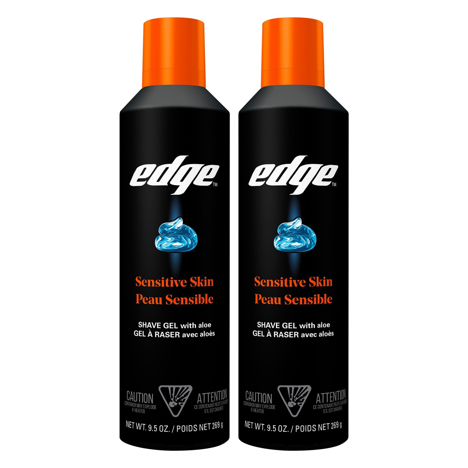 Edge Shaving Gel for Men, 9.5oz, 2 Pack 9.5 Fl Oz (Pack of 2