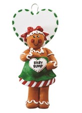 GINGERBREAD MOM TO BE Personalized Christmas Tree Ornament
