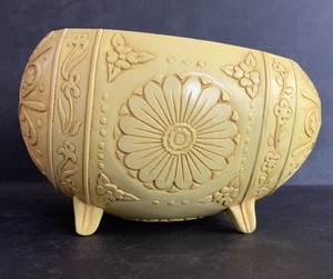 Vintage Easter Egg Planter Made For FTD 1983 Yellow Easter Egg Plant Holder